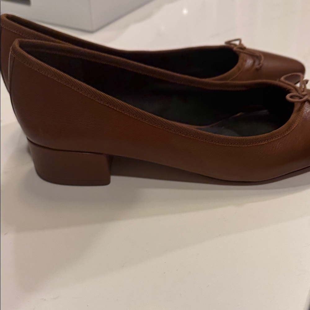 Veronica Beard Vero Brown Leather shoe - Picture 4 of 7